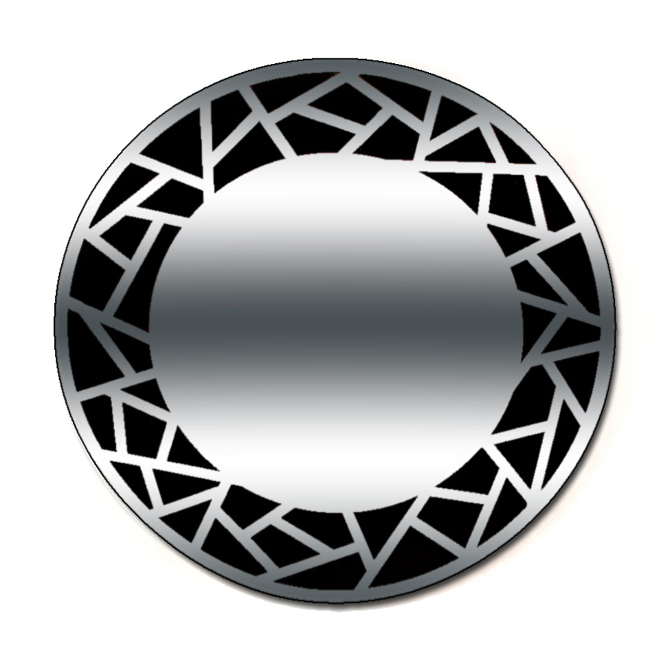 Black Abstract Wall Mirror Decorative Mirror Co.